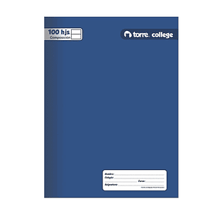 Cuaderno Torre College liso Composición 100 hojas