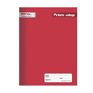 Cuaderno Torre College liso Composición 100 hojas