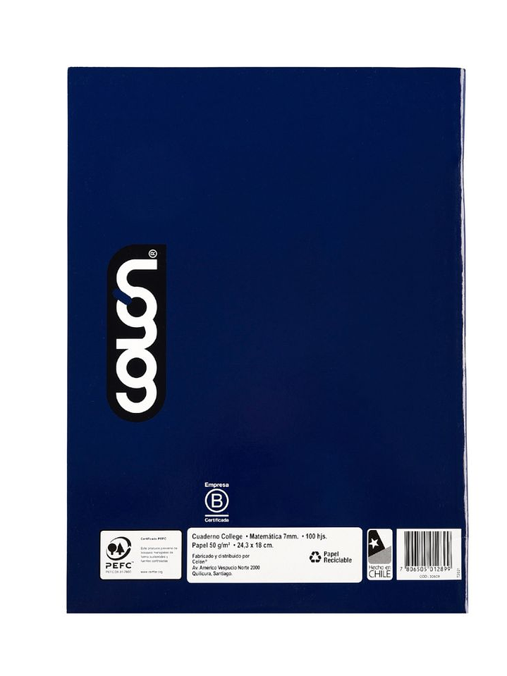 Cuaderno Colón College listo 7mm 100 hojas 2