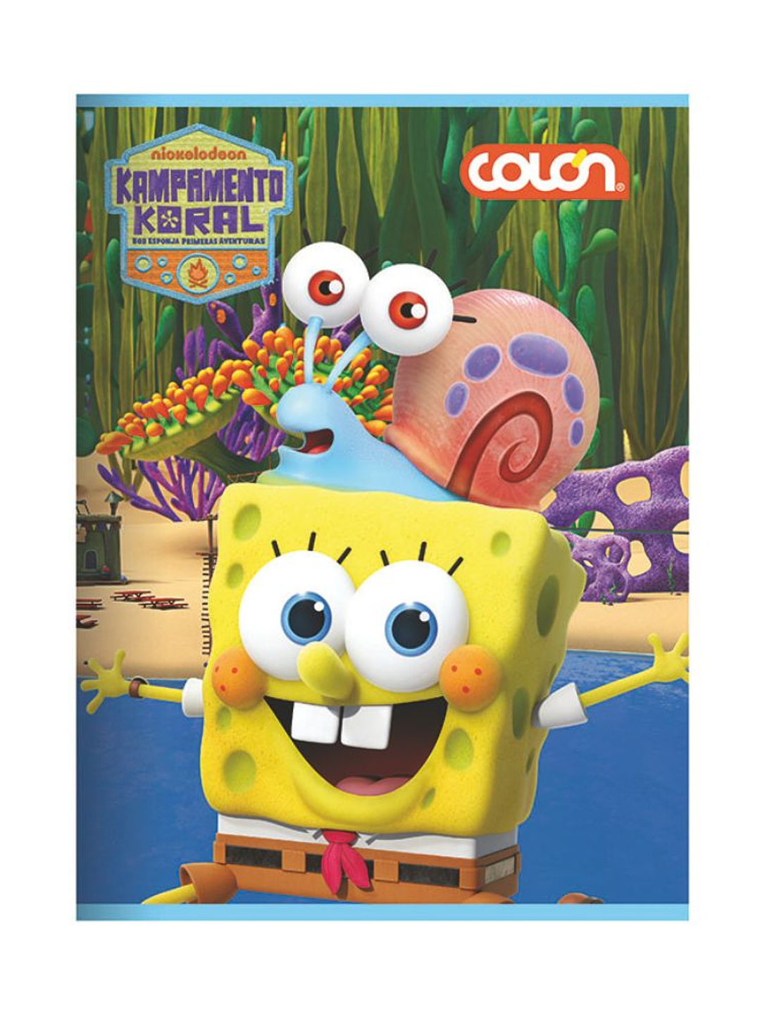 Cuaderno Colón College Bob Esponja 7mm 80 Hojas. 2