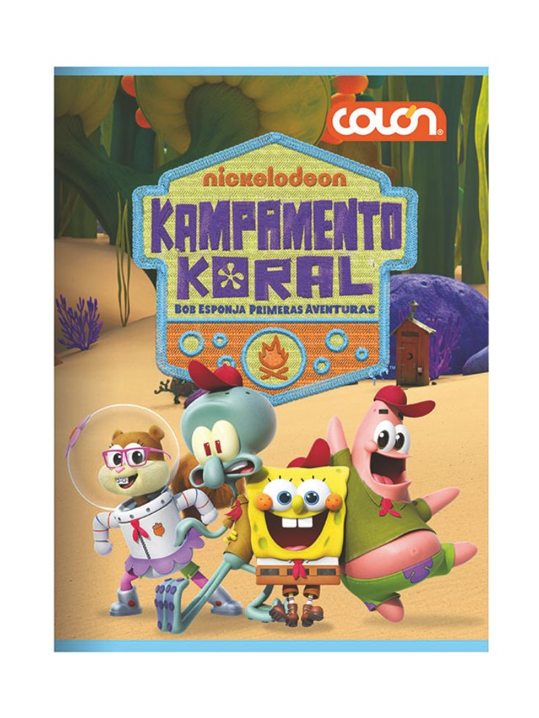 Cuaderno Colón College Bob Esponja 7mm 80 Hojas. 5