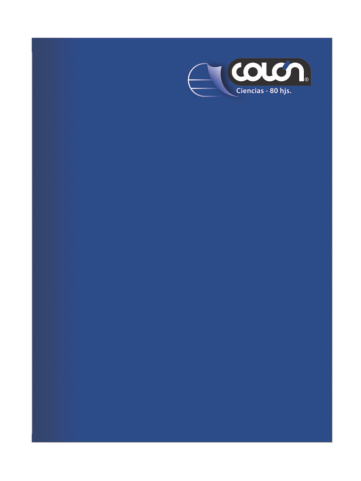 Cuaderno Colón College liso Ciencias 80 hojas 4