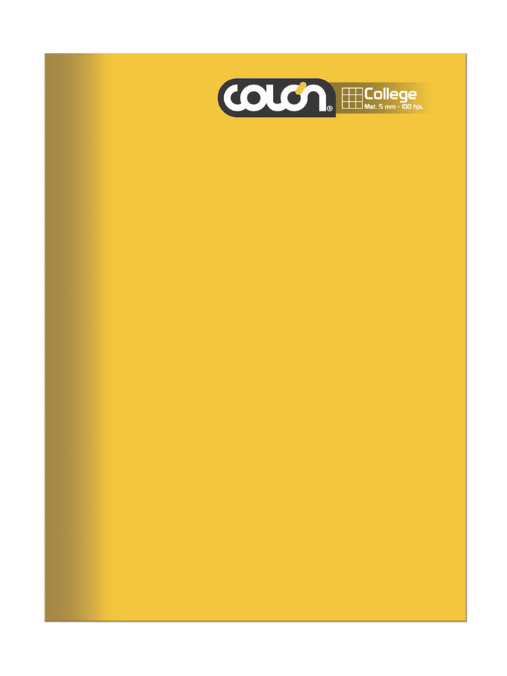 Cuaderno Colón College liso 5mm 100 hojas 2