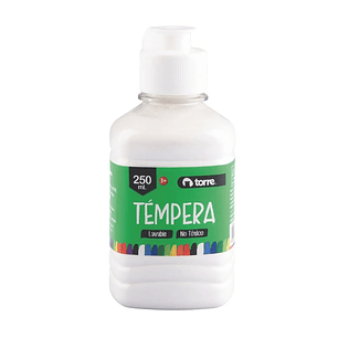 Témpera 250 ml color Blanco Torre