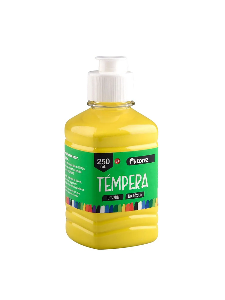 Témpera 250 ml color Amarillo Torre 1