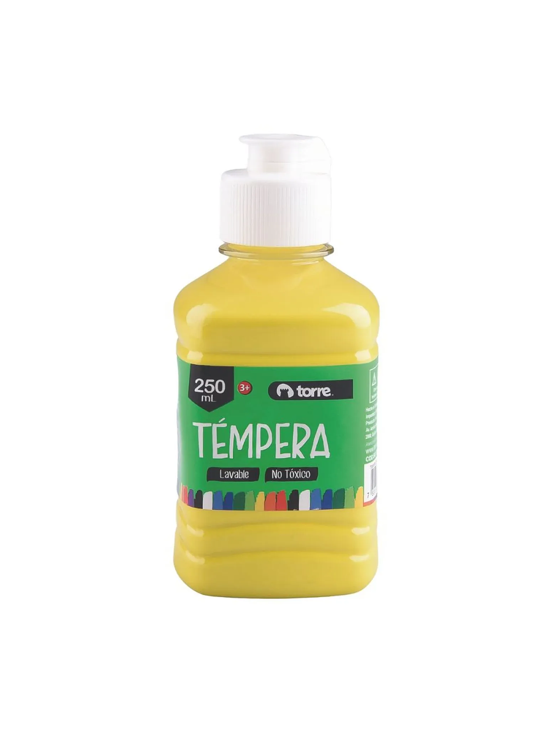 Témpera 250 ml color Amarillo Torre 3
