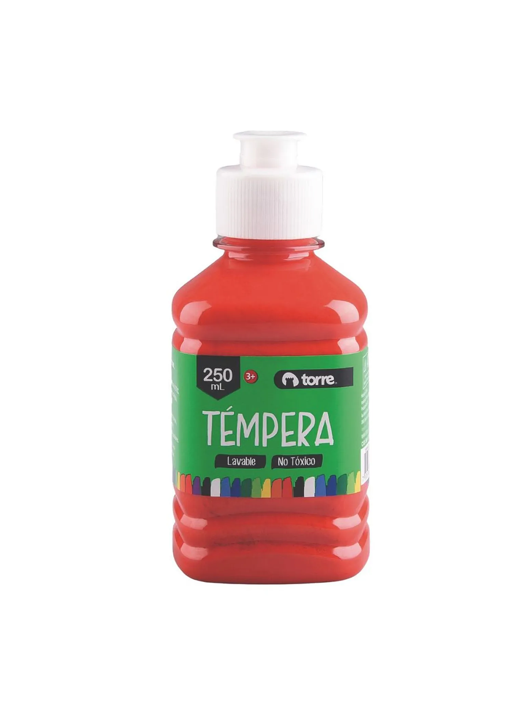 Témpera 250 ml color Rojo Torre 1