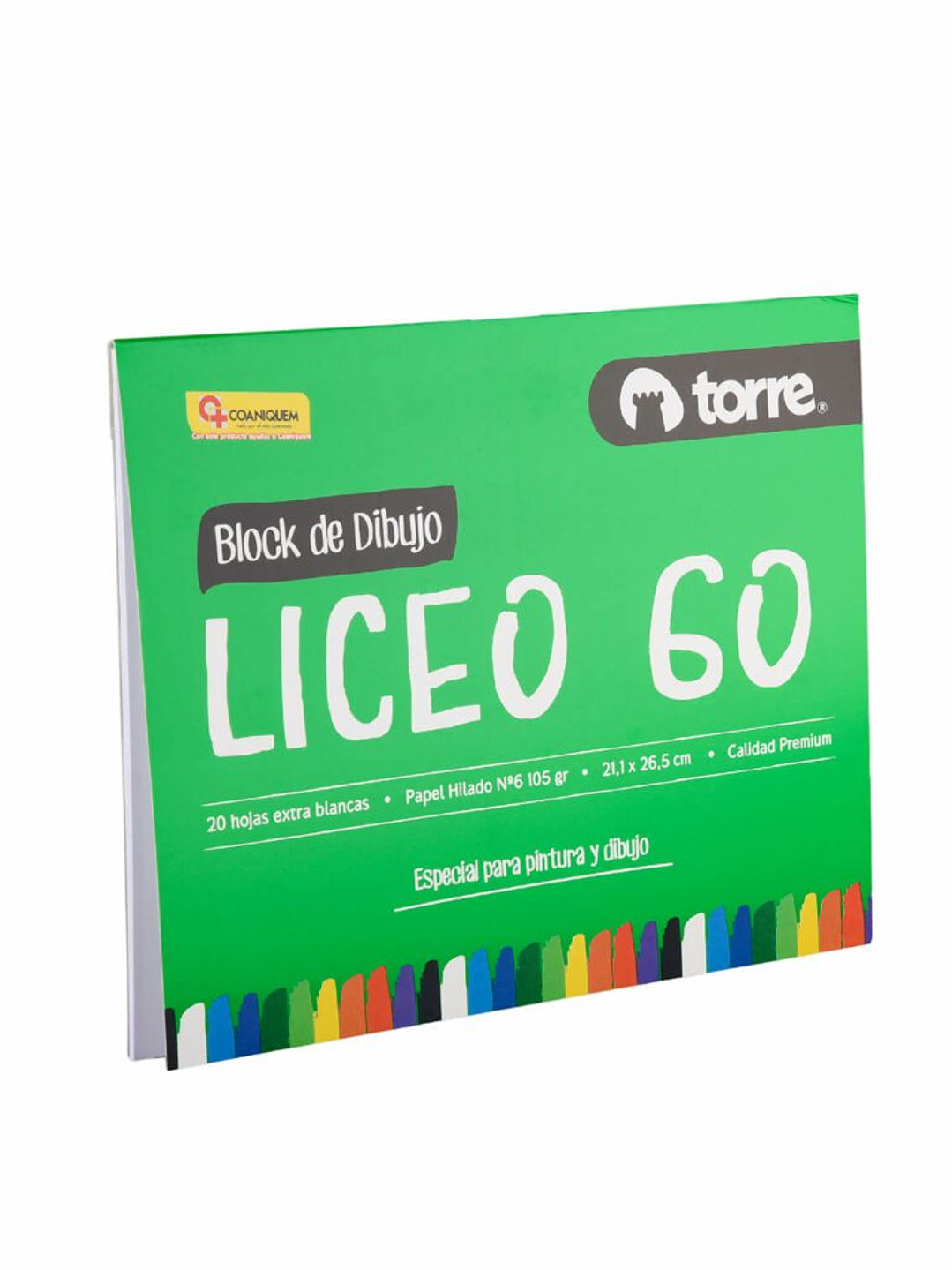 Block de Dibujo Liceo 60 20 hojas 21,1 x 26,5 cm Torre 2