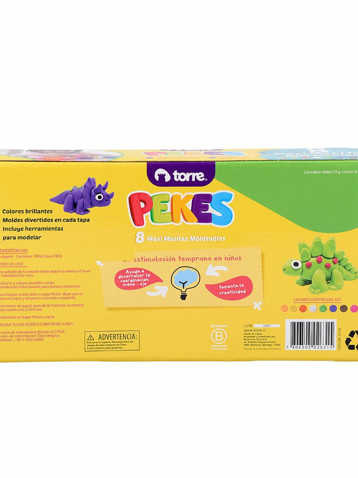 MAXI-MASITAS PEKES 8 COLORES TORRE 3