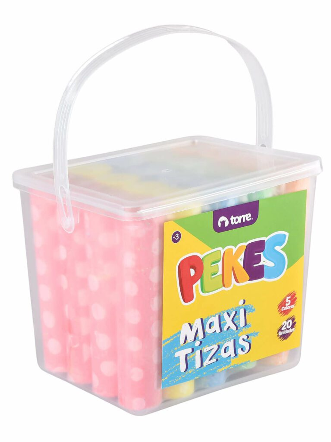 Balde Maxi Tizas Pekes 20 unidades Torre 1