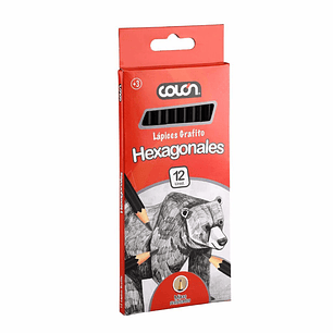 Lápices Grafito Hexagonales 12 Unidades Colón