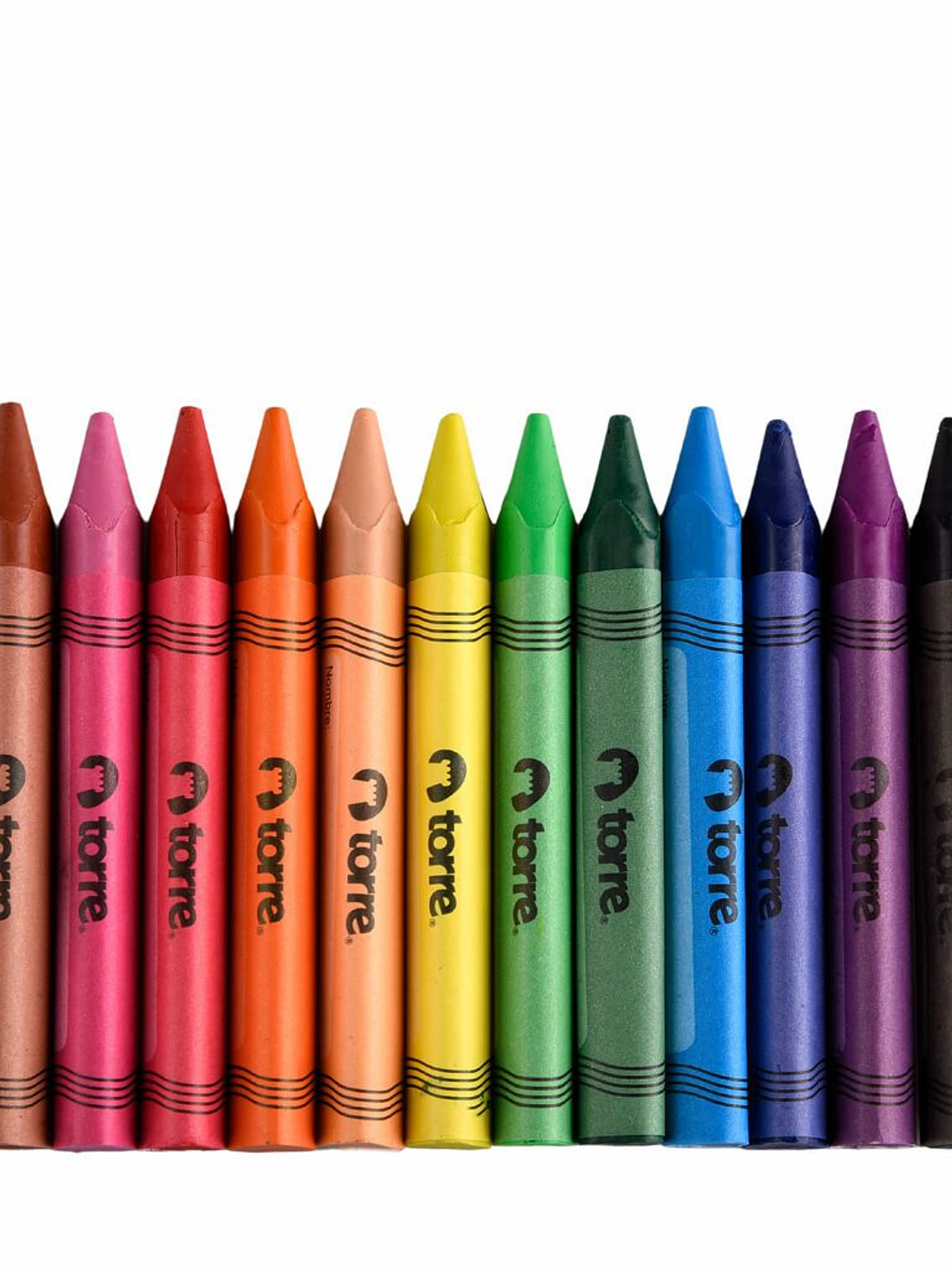 Lapices Crayones de Cera Triangulares 12 colores Imagia Torre 4