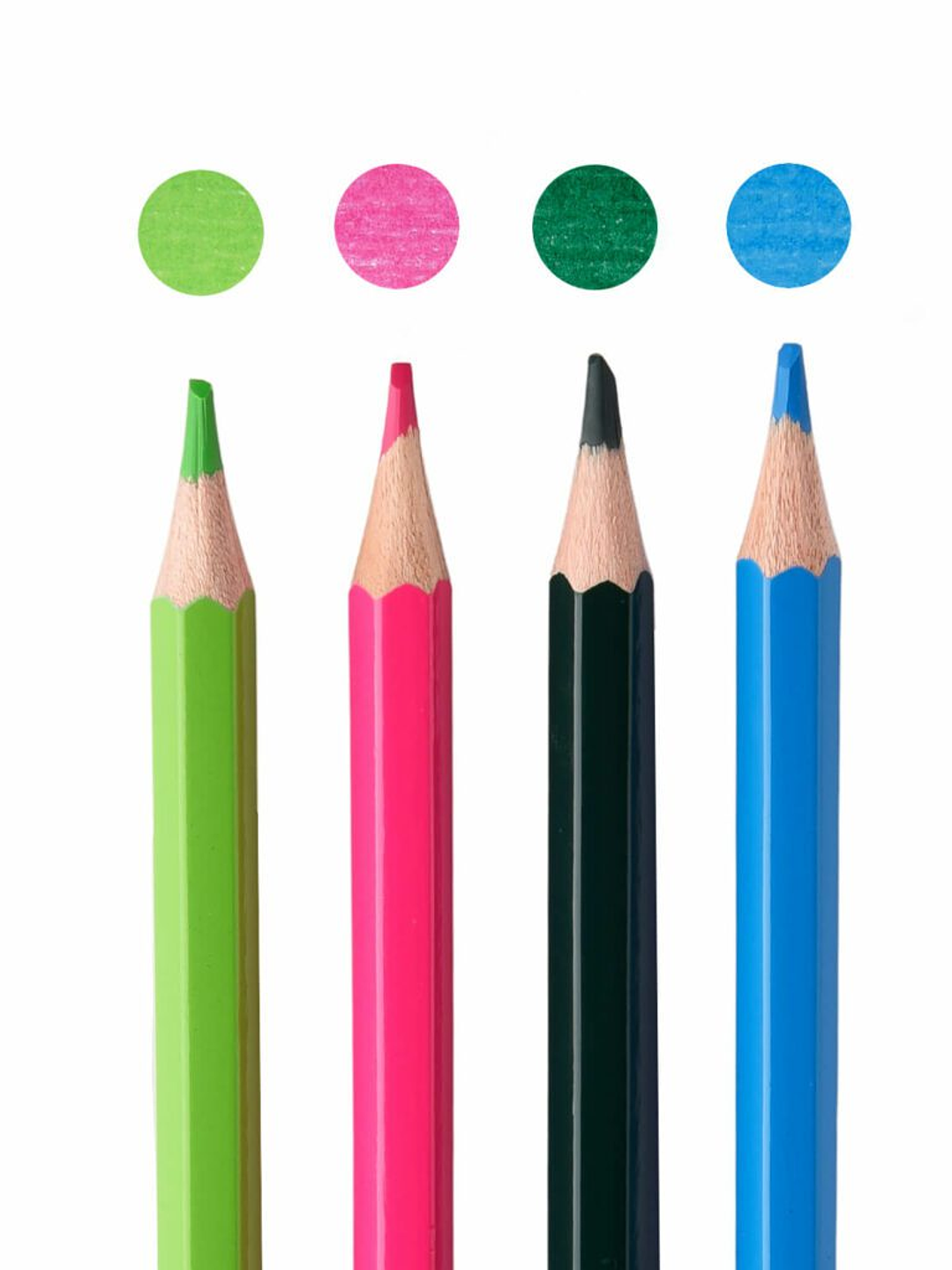 Lápices de 12 Colores Hexagonales más 2 Lápices de Grafito Imagia Torre 4