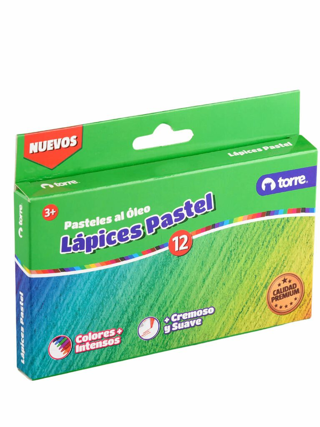 Lápices Pastel al Oleo 12 colores Torre 1