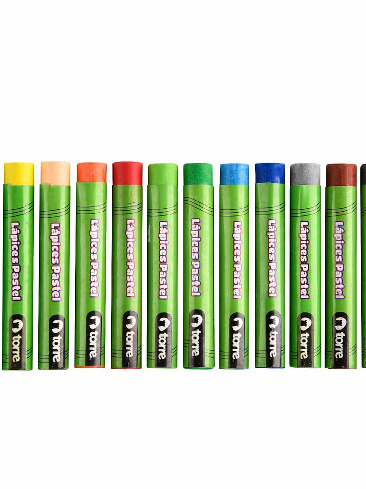 Lápices Pastel al Oleo 12 colores Torre 4