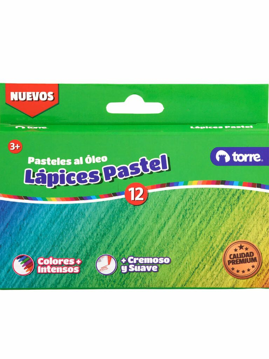 Lápices Pastel al Oleo 12 colores Torre 5