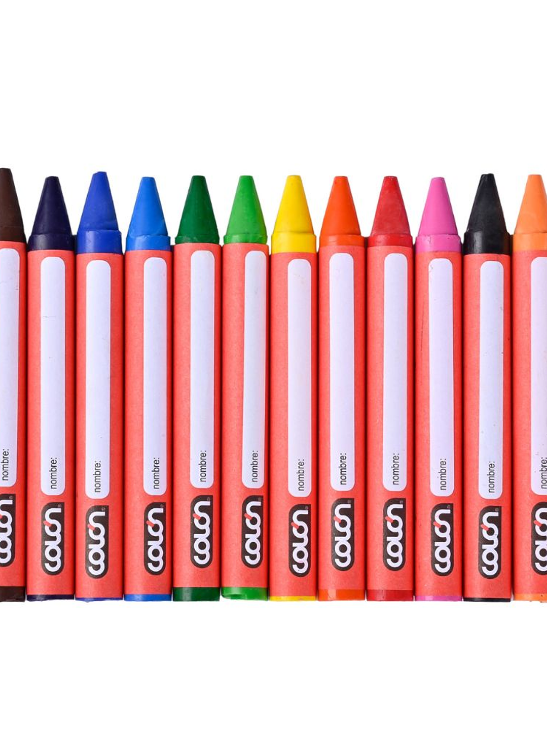Lápices Crayones de Cera Jumbo 12 colores Colon 4