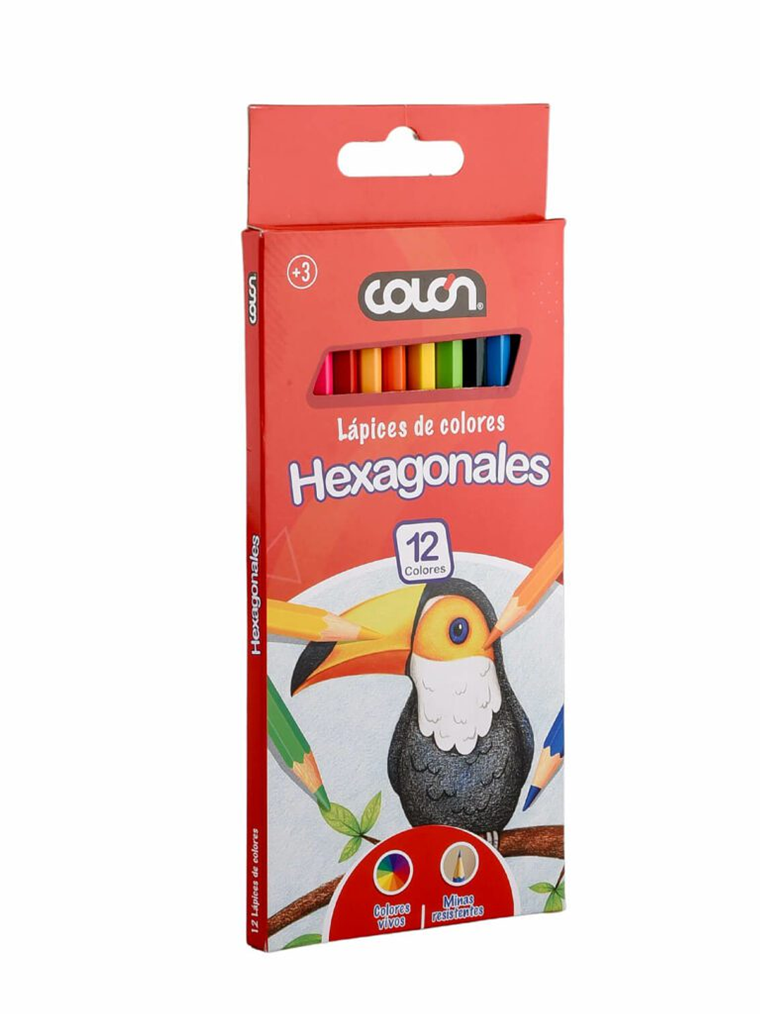 Lápices de 12 Colores Hexagonales Colón 3
