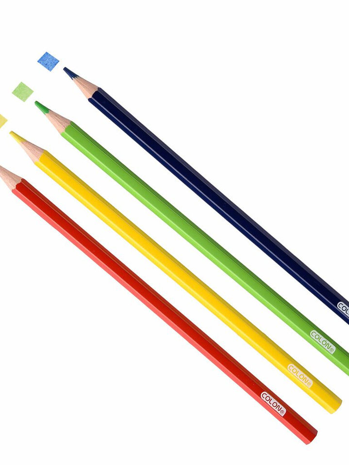 Lápices de 12 Colores Hexagonales Colón 4