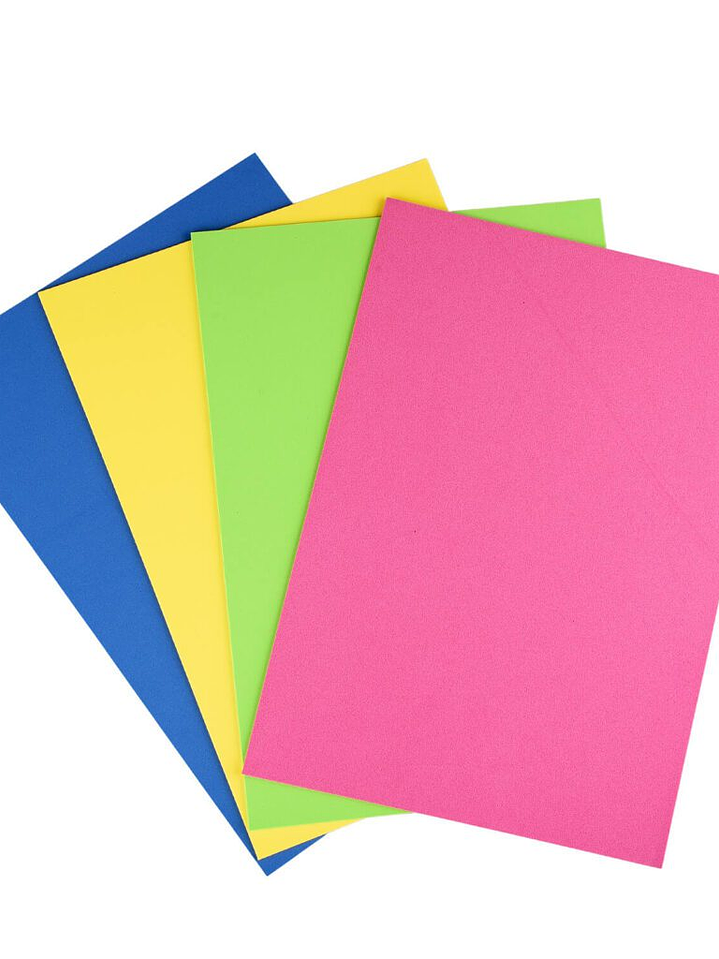 Bolsón - Carpeta Goma Eva 6 pliegos 6 colores 20 x 30 cm Torre 2