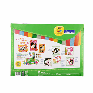 Bolson - Carpeta Goma Eva Glitter Autoadhesiva 6 pliegos 6 colores 20 x 30 cm Torre