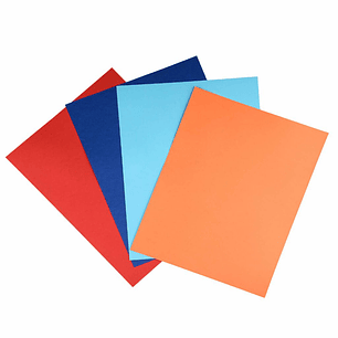 Bolsón - Carpeta Cartulina Española 10 pliegos 10 colores 25 x 32,5 cm Imagia Torre