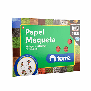 Bolsón - Carpeta Papel Maqueta 6 pliegos 10 diseños 