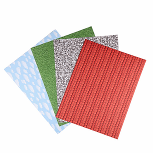 Bolsón - Carpeta Papel Maqueta 6 pliegos 10 diseños 