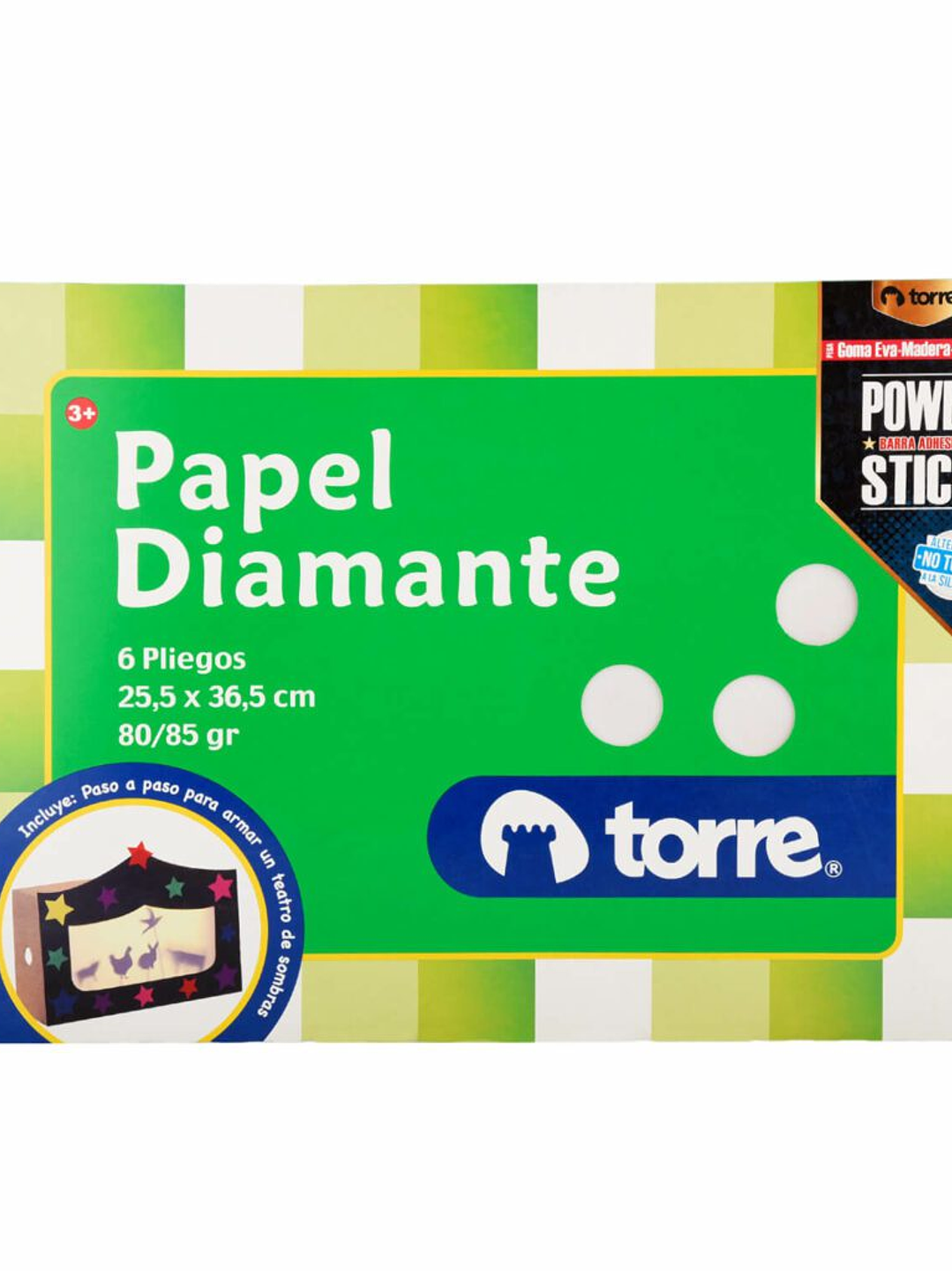 Bolsón - Carpeta Papel Diamante 6 pliegos 25,5 x 36,5 cm Imagia Torre 1