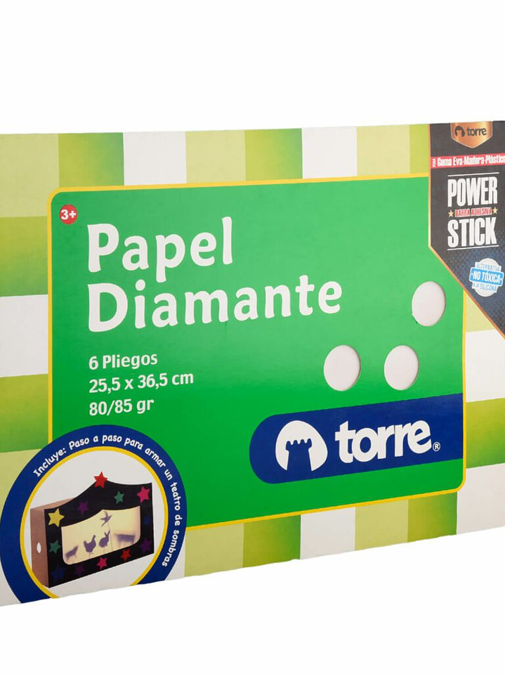 Bolsón - Carpeta Papel Diamante 6 pliegos 25,5 x 36,5 cm Imagia Torre 3