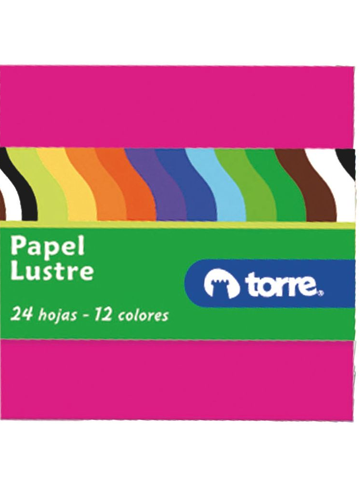 Fajo - Carpeta Papel Lustre 24 hojas 12 colores 1