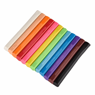 Plasticina 12 colores 216 gr Imagia Torre