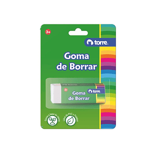 Blister Goma de Borrar Grande Torre