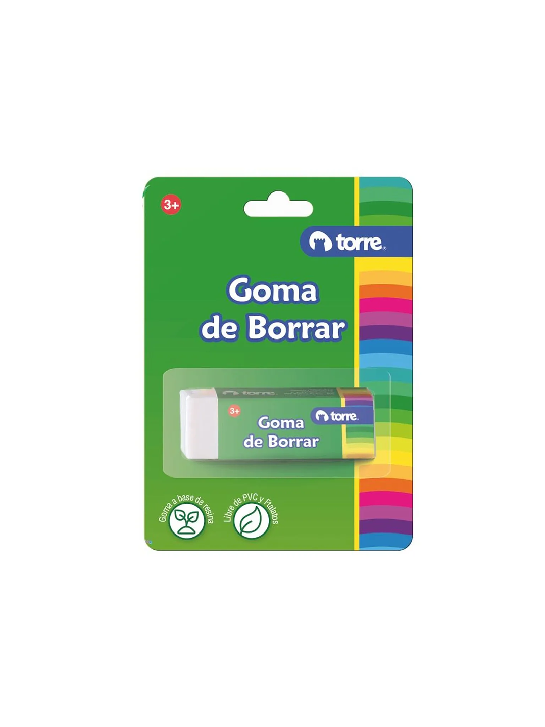 Blister Goma de Borrar Grande Torre 2