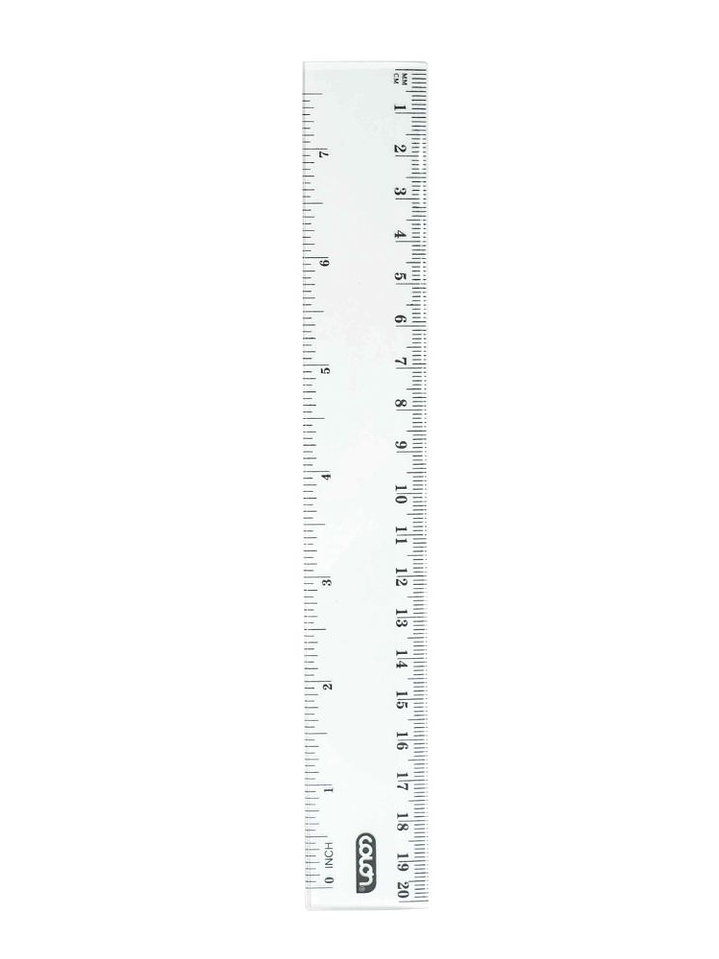 Regla plástica 20 cm Colon 1