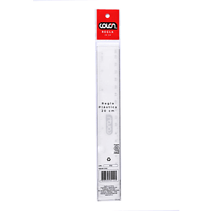 Regla plástica 20 cm Colón