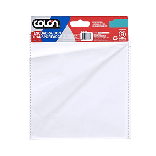 Escuadra con transportador 21 cm Colón