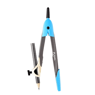 Compas con portalápiz plástico y tapa de seguridad + lapiz grafito Torre