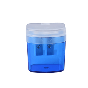 Sacapunta plástico con depósito 2 orificios Colón