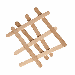 Palos de helado color natural 50 unidades Torre