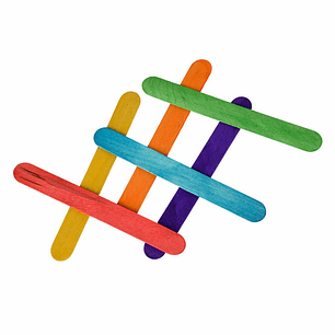 Palos de helado de colores 50 unidades Torre