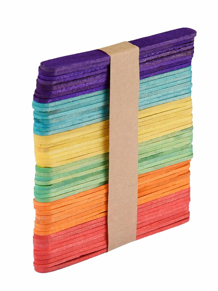 Palos de helado de colores 50 unidades Torre 4