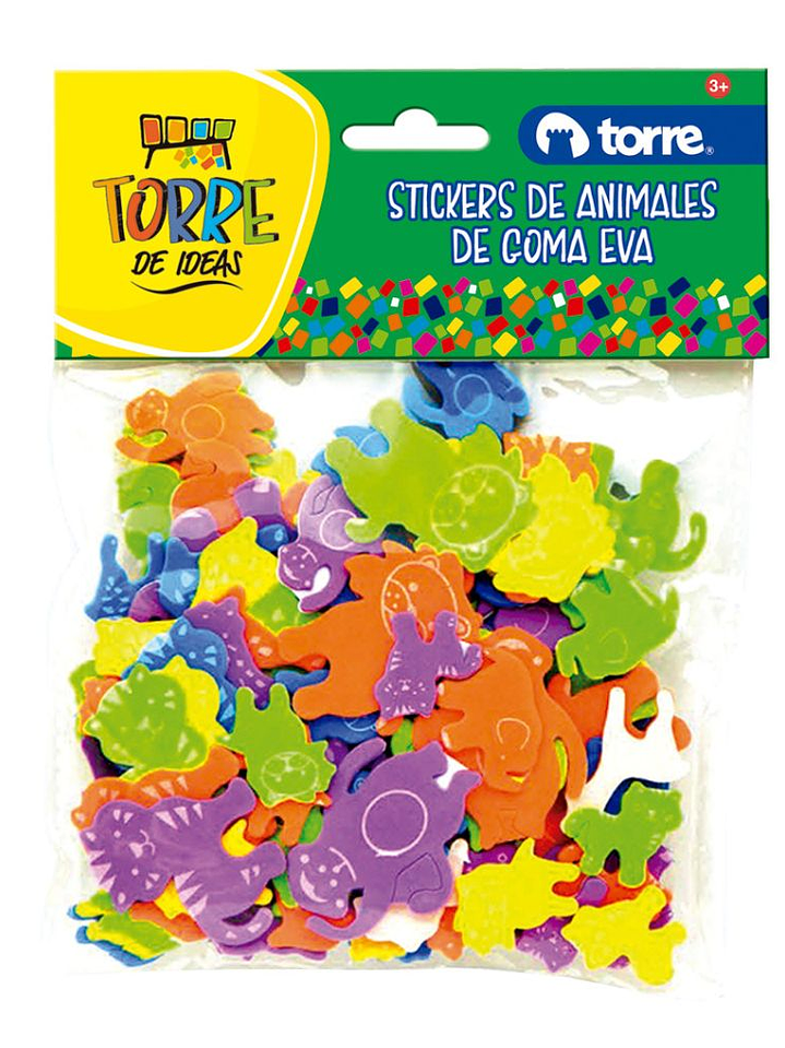 Animales de Goma Eva con Adhesivo Torre 3