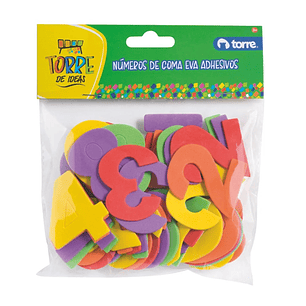 Números de Goma Eva con Adhesivo Torre