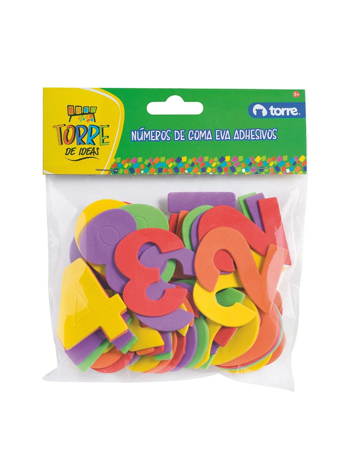 Números de Goma Eva con Adhesivo Torre 2