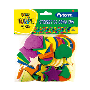 Figuras de Goma Eva con Adhesivo 60 unidades Torre