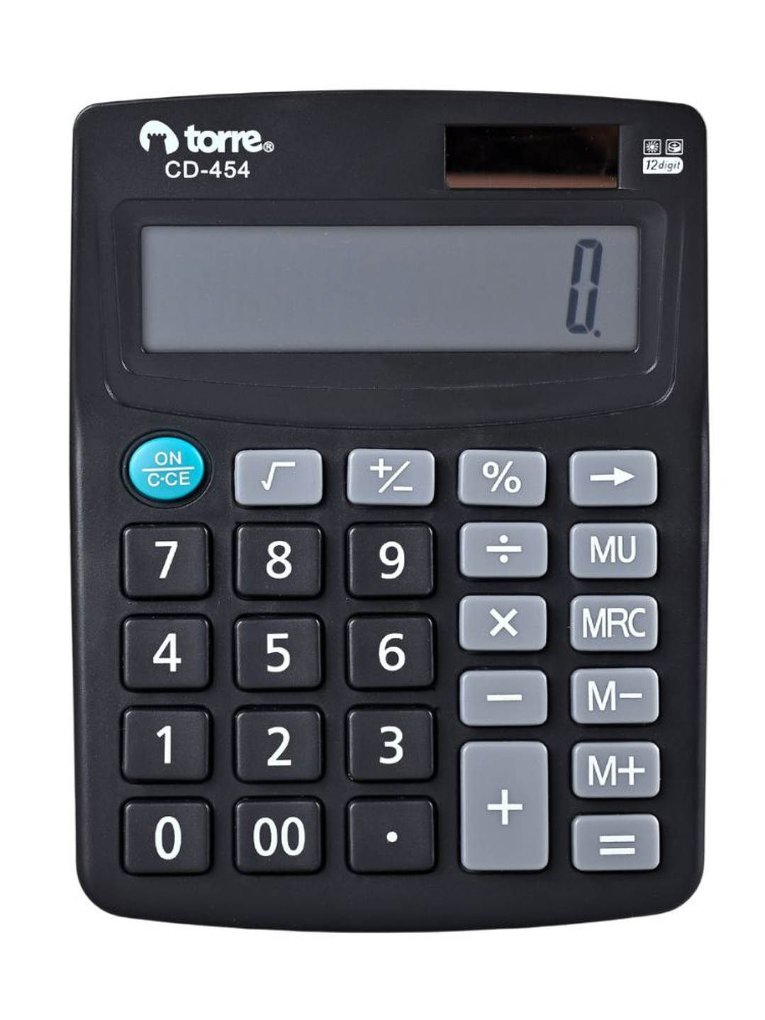 Calculadora de escritorio negra 12 dígitos 38 x 106 x 26,5 mm Torre 3