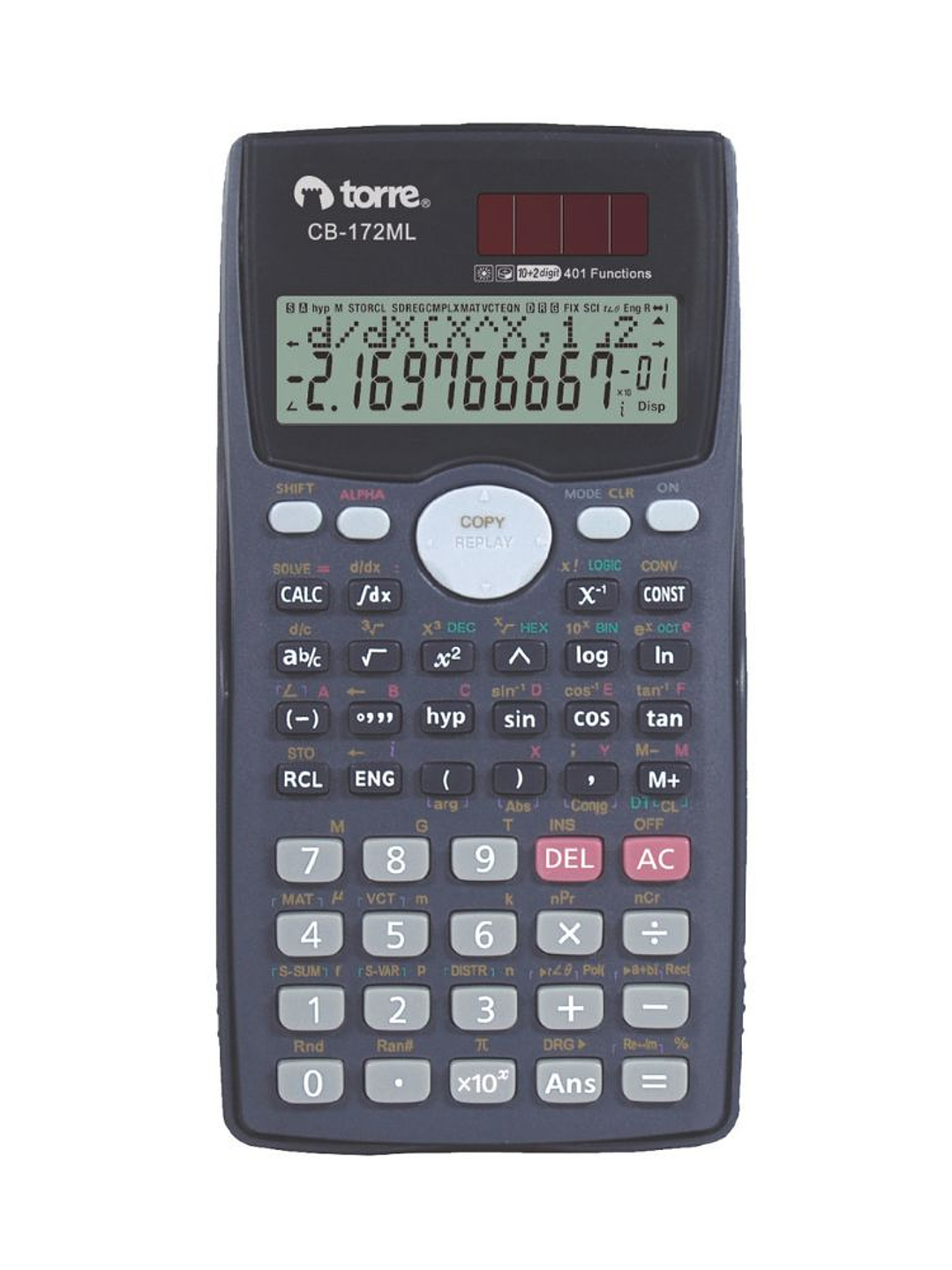 Calculadora Científica Negra 401 funciones 1157 x 85 x 25 mm Torre 2