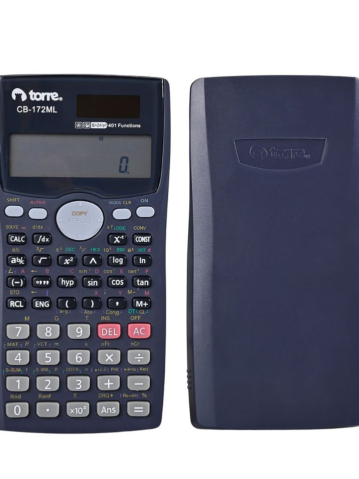 Calculadora Científica Negra 401 funciones 1157 x 85 x 25 mm Torre 5