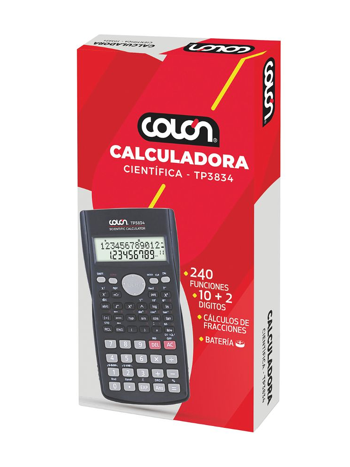 Calculadora Científica Negra 240 funciones Colon 1